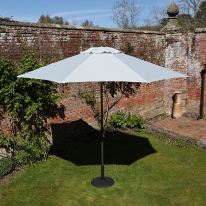 Riviera Deluxe Crank Parasol in French Grey Riviera Deluxe Crank Parasol in French Grey