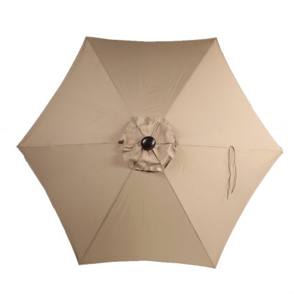 Riviera Deluxe Crank Parasol in Taupe Riviera Deluxe Crank Parasol in Taupe