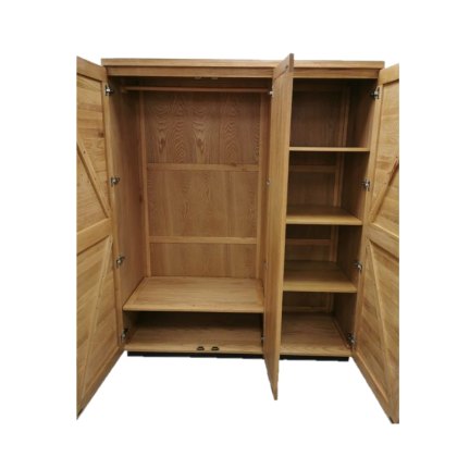 Fusion Oak Triple Wardrobe