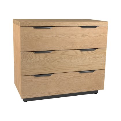 Fusion Oak 3 Drawer Chest