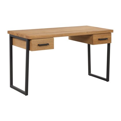 Fusion Oak Desk with Drawers
