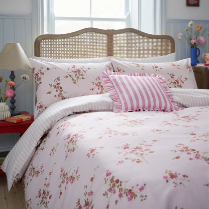 Helena Springfield Blossom Print Pink Duvet Cover Set