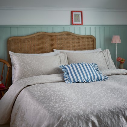 Helena Springfield Floral Trail Jacquard Soft Linen Duvet Cover Set