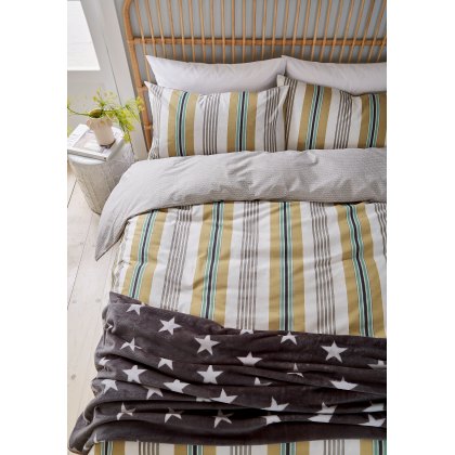 Helena Springfield Huntington Stripe Amber Duvet Cover Set Helena Springfield Huntington Stripe Amber Duvet Cover Set