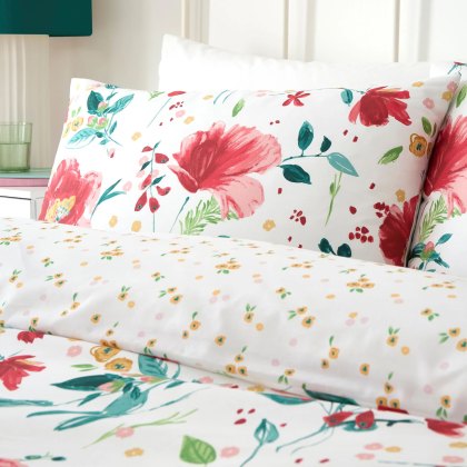 D&D Abstract Poppy Duvet Cover Set