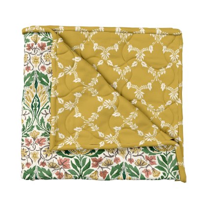 Morris & Co Little Chintz Quilted Throw