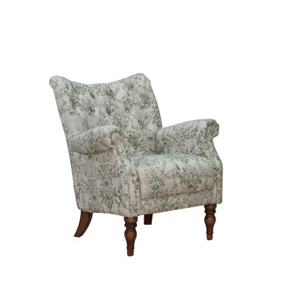 Darwin Accent Chair in Olivia Evergreen Fabric