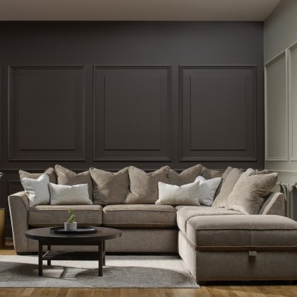 Astrid Chaise Corner Sofa with Storage