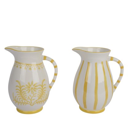 Kaemingk Yellow Glazed Floral Vase