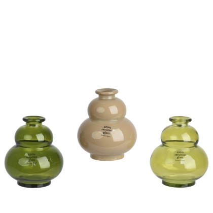 Kaemingk Recycled Small Glass Vase