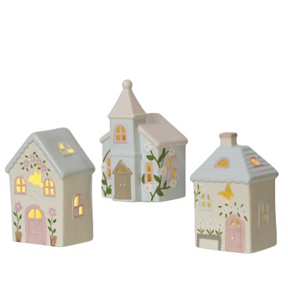 Kaemingk Patterned House Tea Light Holder