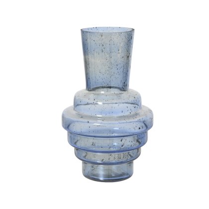 Kaemingk Blue Lustre Vase Conical