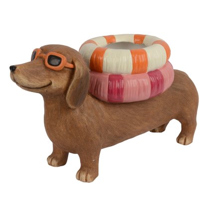 Kaemingk Sausage Dog Planter