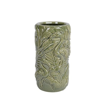 Kaemingk Glaze Leaf Porcelain Vase