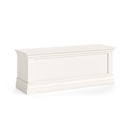 Burgundy Off White Blanket Box
