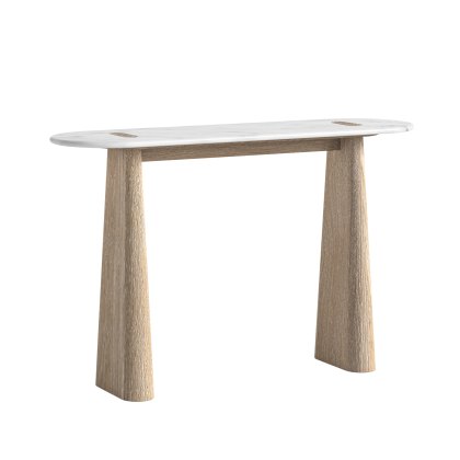 Portobello Console Table with Travertine Top
