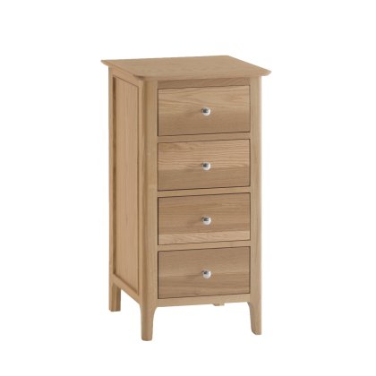 Coastal 4 Drawer Narrow Chest