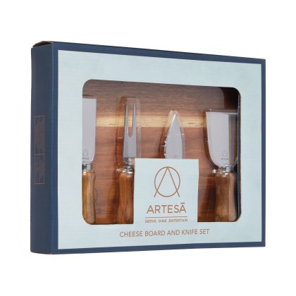 Artesa Cheese Board Serving Set Acacia Wood Artesa Cheese Board Serving Set Acacia Wood