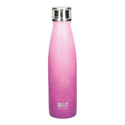 Built Drinks Bottle 500ml Stainless Steel Pink/Purple Built Drinks Bottle 500ml Stainless Steel Pink/Purple