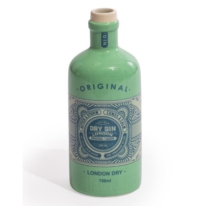 McGowan Rutherford Cambridge Blue Ceramic Gin Bottle Stem Vase