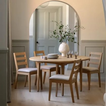 Gallery Direct Malvern Round Dining Table & 4 Chairs