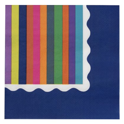 Glick Vibe Stripe Paper Napkins 20pk Glick Vibe Stripe Paper Napkins 20pk