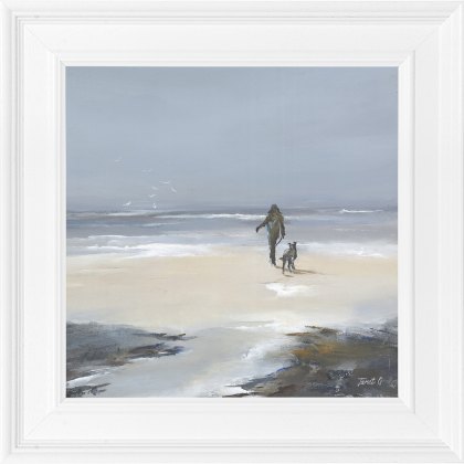 Artko Beach Walk Small I Framed Print