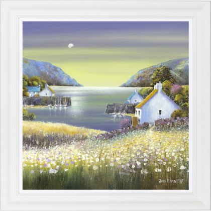 Artko Harbour Moon Framed Print