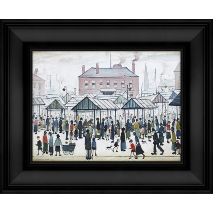 Artko Market Scene Northern Town Framed Print