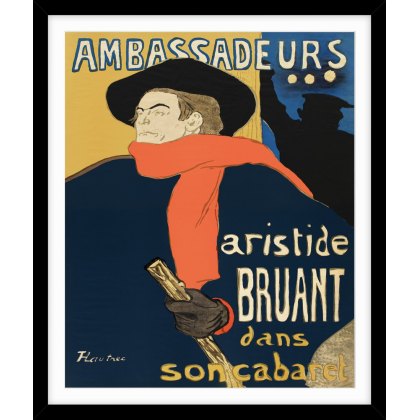 Artko Ambassadeurs Artiste Bruant A22 Framed Print
