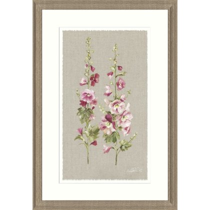Artko Hollyhocks Framed Print