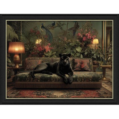 Artko Lounging Panther Framed Print