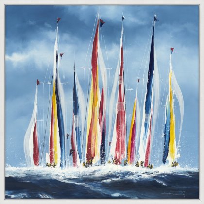 Artko Start Line Jostle Framed Print Artko Start Line Jostle Framed Print