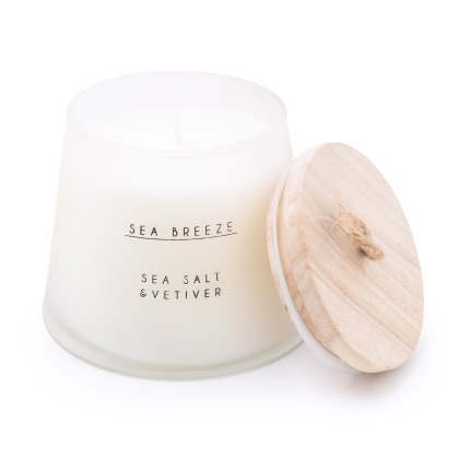 Candlelight Nautical Wax Filled Pot Sea Salt Candlelight Nautical Wax Filled Pot Sea Salt