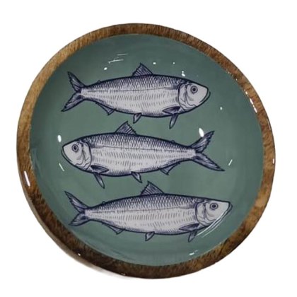 Candlelight Sardines Fish Mango Bowl Green Candlelight Sardines Fish Mango Bowl Green