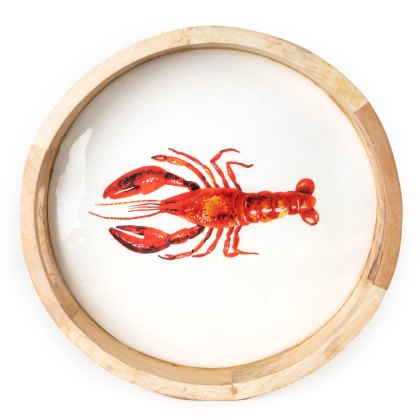 Candlelight Coastal Shores 30cm Round Lobster Tray