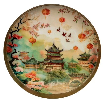 Candlelight The Silk Road Chengdu Metal Tray