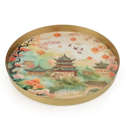 Candlelight The Silk Road Chengdu Metal Tray