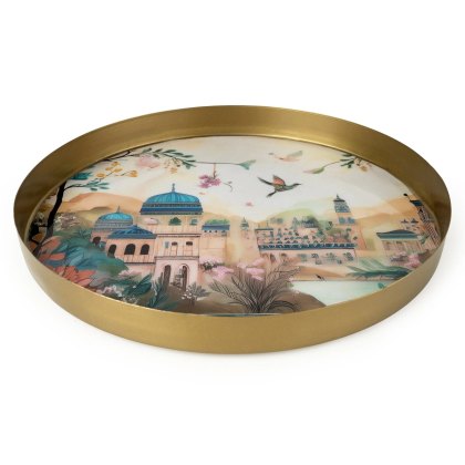 Candlelight The Silk Road Jhangye Metal Tray