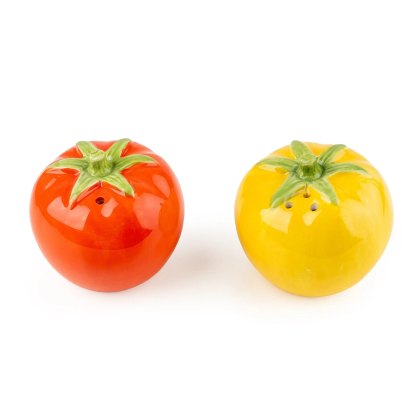 Candlelight Tomato Salt & Pepper Pots Candlelight Tomato Salt & Pepper Pots