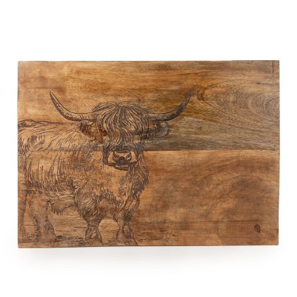 Candlelight Highland Cow Set of 2 Placemats Candlelight Highland Cow Set of 2 Placemats