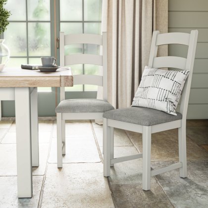 Thornham Ladder Back Dining Chair in Grey