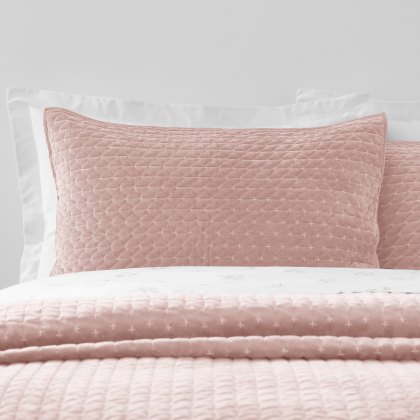 Bianca Attica Velvet Pink Pillowsham Pair