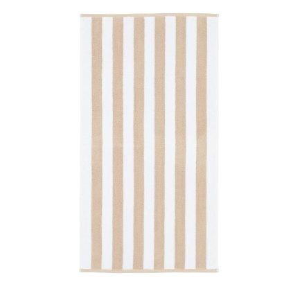 Bianca Reversible Stripe Natural Towels