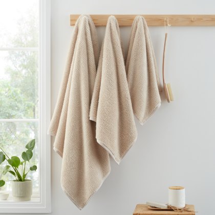 Bianca Zero Twist Natural Towels