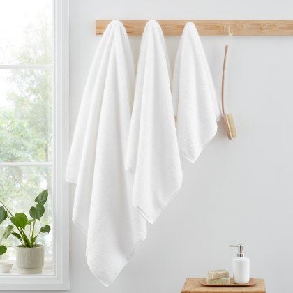 Bianca Zero Twist White Towels