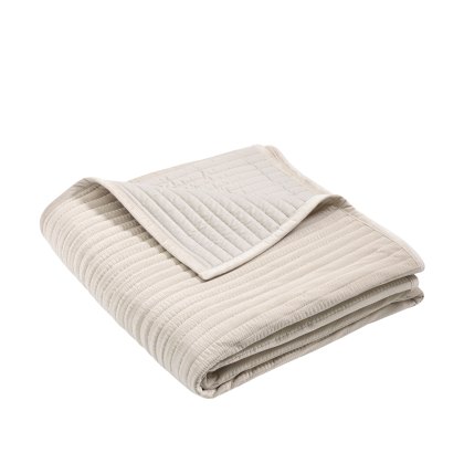 Catherine Lansfield Velvet Pinsonic Natural Bedspread Catherine Lansfield Velvet Pinsonic Natural Bedspread