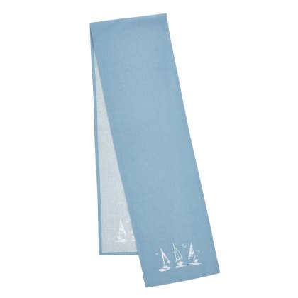Catherine Lansfield Salcombe Boats Blue Runner Catherine Lansfield Salcombe Boats Blue Runner