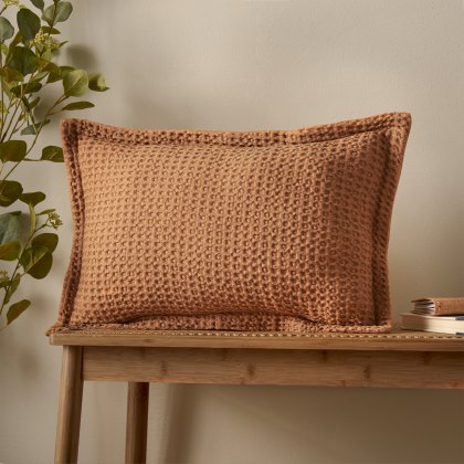 Pineapple Elephant Jaipur Waffle Caramel Filled Cushion