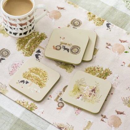 Sophie Allport Farm Friends Set of 4 Coasters